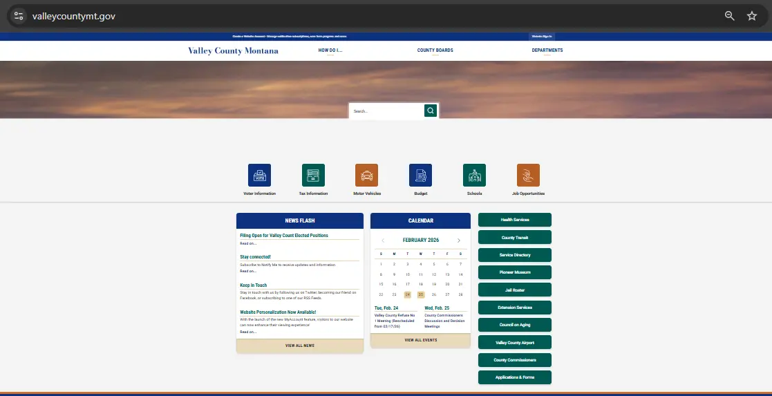 Valley County Mt Jail Roster