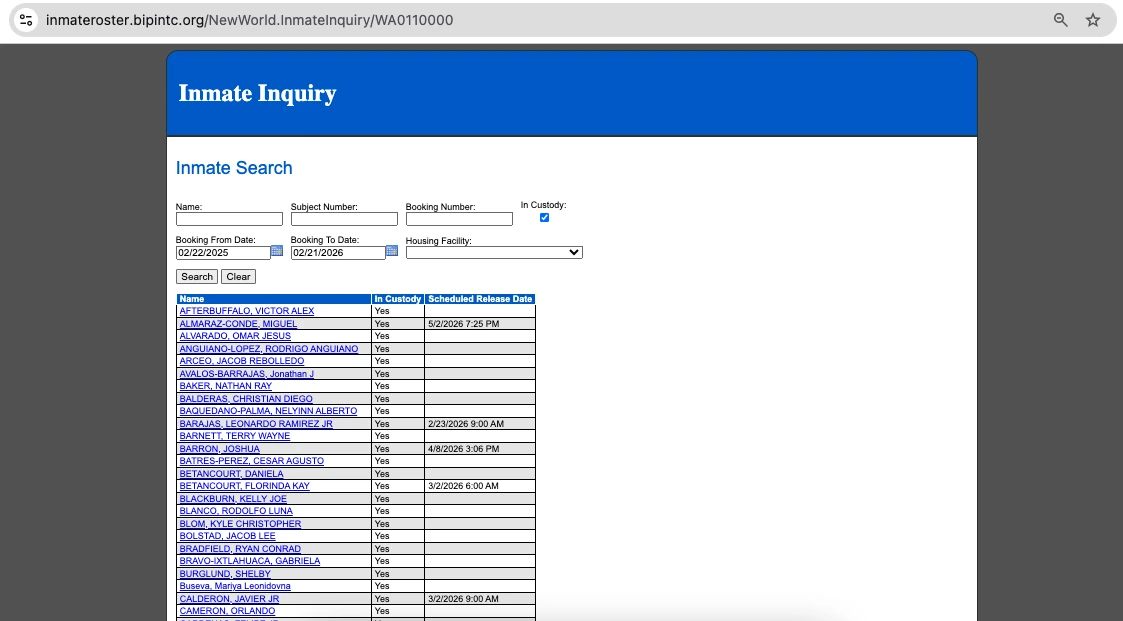 Franklin County Jail Roster Pasco Wa